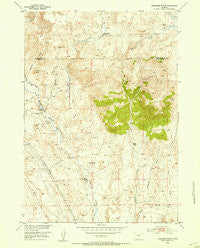 Arapahoe Butte Wyoming Historical topographic map, 1:24000 scale, 7.5 X 7.5 Minute, Year 1952