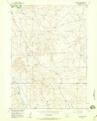 Arapahoe NE Wyoming Historical topographic map, 1:24000 scale, 7.5 X 7.5 Minute, Year 1958
