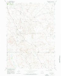Arapahoe NE Wyoming Historical topographic map, 1:24000 scale, 7.5 X 7.5 Minute, Year 1958