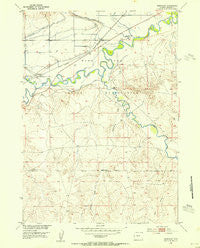 Arapahoe Wyoming Historical topographic map, 1:24000 scale, 7.5 X 7.5 Minute, Year 1953