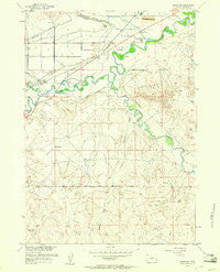 Arapahoe Wyoming Historical topographic map, 1:24000 scale, 7.5 X 7.5 Minute, Year 1959