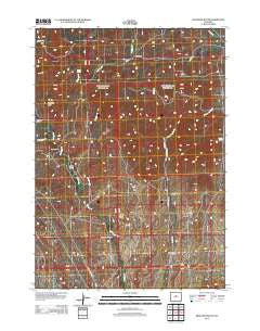 Arapahoe Butte Wyoming Historical topographic map, 1:24000 scale, 7.5 X 7.5 Minute, Year 2012