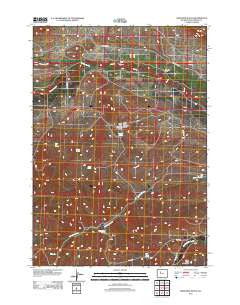 Arapahoe Ranch Wyoming Historical topographic map, 1:24000 scale, 7.5 X 7.5 Minute, Year 2012