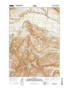 Arapahoe Ranch Wyoming Current topographic map, 1:24000 scale, 7.5 X 7.5 Minute, Year 2015