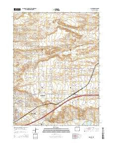 Archer Wyoming Current topographic map, 1:24000 scale, 7.5 X 7.5 Minute, Year 2015