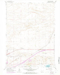 Archer Wyoming Historical topographic map, 1:24000 scale, 7.5 X 7.5 Minute, Year 1963