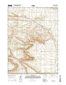 Arcola Wyoming Current topographic map, 1:24000 scale, 7.5 X 7.5 Minute, Year 2015