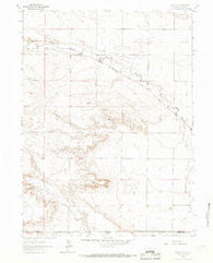 Arcola Wyoming Historical topographic map, 1:24000 scale, 7.5 X 7.5 Minute, Year 1963