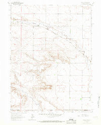 Arcola Wyoming Historical topographic map, 1:24000 scale, 7.5 X 7.5 Minute, Year 1963