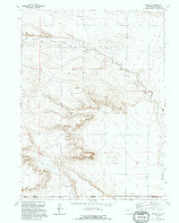 Arcola Wyoming Historical topographic map, 1:24000 scale, 7.5 X 7.5 Minute, Year 1991