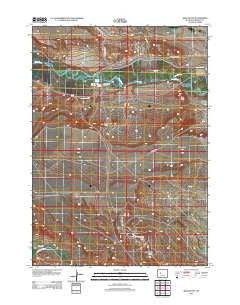 Argo Butte Wyoming Historical topographic map, 1:24000 scale, 7.5 X 7.5 Minute, Year 2012