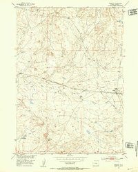 Arminto Wyoming Historical topographic map, 1:24000 scale, 7.5 X 7.5 Minute, Year 1952