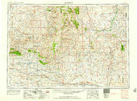 Arminto Wyoming Historical topographic map, 1:250000 scale, 1 X 2 Degree, Year 1958
