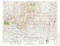 Arminto Wyoming Historical topographic map, 1:250000 scale, 1 X 2 Degree, Year 1962