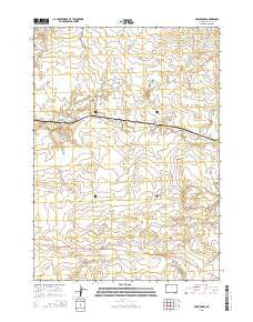 Arminto NW Wyoming Current topographic map, 1:24000 scale, 7.5 X 7.5 Minute, Year 2015