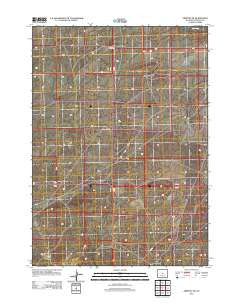 Arminto SW Wyoming Historical topographic map, 1:24000 scale, 7.5 X 7.5 Minute, Year 2012