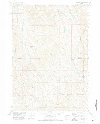 Arpan Butte Wyoming Historical topographic map, 1:24000 scale, 7.5 X 7.5 Minute, Year 1972