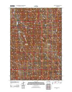 Arpan Butte Wyoming Historical topographic map, 1:24000 scale, 7.5 X 7.5 Minute, Year 2012
