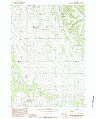 Arrowhead Reservoir Wyoming Historical topographic map, 1:24000 scale, 7.5 X 7.5 Minute, Year 1984