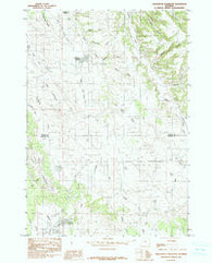 Arrowhead Reservoir Wyoming Historical topographic map, 1:24000 scale, 7.5 X 7.5 Minute, Year 1984