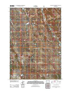 Arrowhead Reservoir Wyoming Historical topographic map, 1:24000 scale, 7.5 X 7.5 Minute, Year 2012