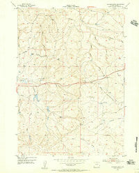 Artesian Draw Wyoming Historical topographic map, 1:24000 scale, 7.5 X 7.5 Minute, Year 1954