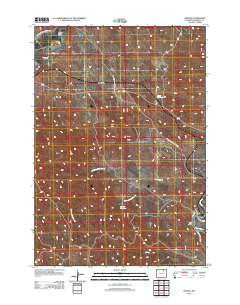 Arvada Wyoming Historical topographic map, 1:24000 scale, 7.5 X 7.5 Minute, Year 2012