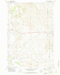 Arvada NE Wyoming Historical topographic map, 1:24000 scale, 7.5 X 7.5 Minute, Year 1971