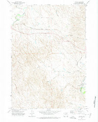 Arvada Wyoming Historical topographic map, 1:24000 scale, 7.5 X 7.5 Minute, Year 1971