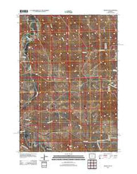 Arvada NE Wyoming Historical topographic map, 1:24000 scale, 7.5 X 7.5 Minute, Year 2012