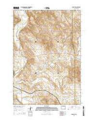 Arvada NE Wyoming Current topographic map, 1:24000 scale, 7.5 X 7.5 Minute, Year 2015
