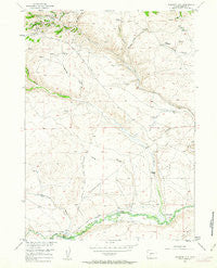 Atlantic City Wyoming Historical topographic map, 1:24000 scale, 7.5 X 7.5 Minute, Year 1953