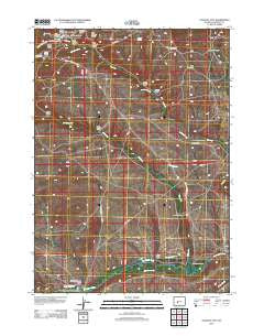 Atlantic City Wyoming Historical topographic map, 1:24000 scale, 7.5 X 7.5 Minute, Year 2012