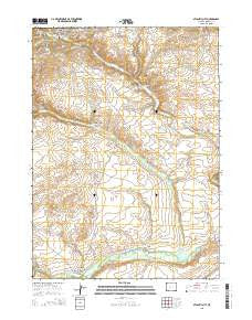 Atlantic City Wyoming Current topographic map, 1:24000 scale, 7.5 X 7.5 Minute, Year 2015