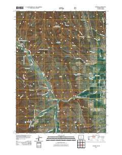 Auburn Wyoming Historical topographic map, 1:24000 scale, 7.5 X 7.5 Minute, Year 2011