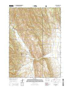 Auburn Wyoming Current topographic map, 1:24000 scale, 7.5 X 7.5 Minute, Year 2015