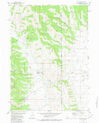 Auburn Wyoming Historical topographic map, 1:24000 scale, 7.5 X 7.5 Minute, Year 1980