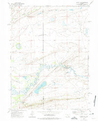 Aurora Lake Wyoming Historical topographic map, 1:24000 scale, 7.5 X 7.5 Minute, Year 1971