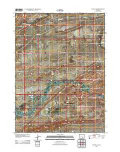 Aurora Lake Wyoming Historical topographic map, 1:24000 scale, 7.5 X 7.5 Minute, Year 2012
