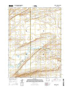 Aurora Lake Wyoming Current topographic map, 1:24000 scale, 7.5 X 7.5 Minute, Year 2015