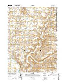 Austin Ranch Wyoming Current topographic map, 1:24000 scale, 7.5 X 7.5 Minute, Year 2015