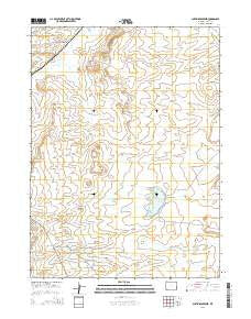 Austin Reservoir Wyoming Current topographic map, 1:24000 scale, 7.5 X 7.5 Minute, Year 2015