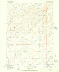 Ayres Spring Wyoming Historical topographic map, 1:24000 scale, 7.5 X 7.5 Minute, Year 1955