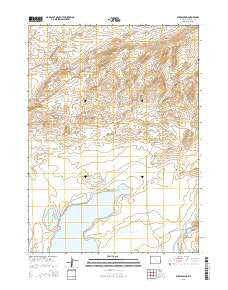 Ayres Spring Wyoming Current topographic map, 1:24000 scale, 7.5 X 7.5 Minute, Year 2015