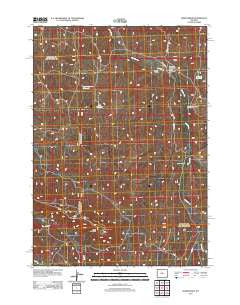 Bader Draw Wyoming Historical topographic map, 1:24000 scale, 7.5 X 7.5 Minute, Year 2012