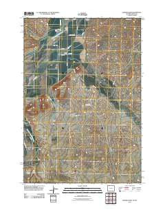 Badger Basin Wyoming Historical topographic map, 1:24000 scale, 7.5 X 7.5 Minute, Year 2011