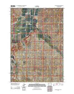 Badger Basin Wyoming Historical topographic map, 1:24000 scale, 7.5 X 7.5 Minute, Year 2012