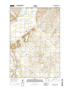 Badger Basin Wyoming Current topographic map, 1:24000 scale, 7.5 X 7.5 Minute, Year 2015