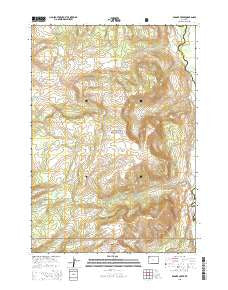 Badger Creek Wyoming Current topographic map, 1:24000 scale, 7.5 X 7.5 Minute, Year 2015