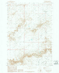 Badland Hills Wyoming Historical topographic map, 1:24000 scale, 7.5 X 7.5 Minute, Year 1987